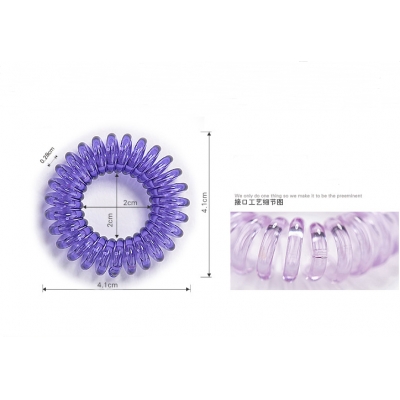 New Fashion Clear Elastic Rubber Hair band Phone Wire Hair Tie for Girls